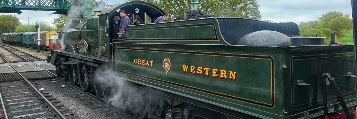 Steam railway engine on the Epping Ongar Railway