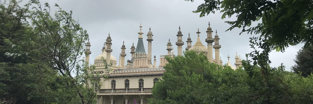 Brighton pavilion above trees