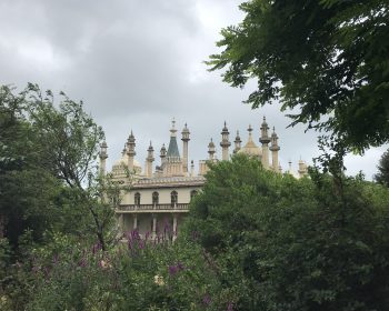 Brighton pavilion above trees