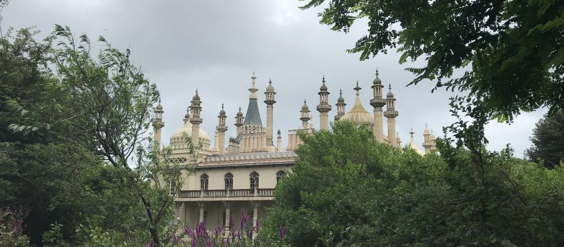 Brighton pavilion above trees