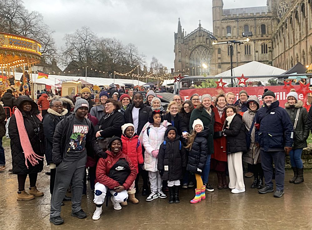 Group photo outside Ely cathedral