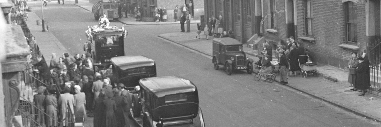 Black and White photo of Chisenhale road from the past