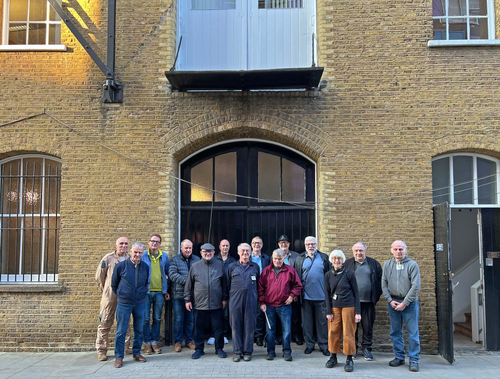 The Geezers outside-the Kirkaldy Testing Museum
